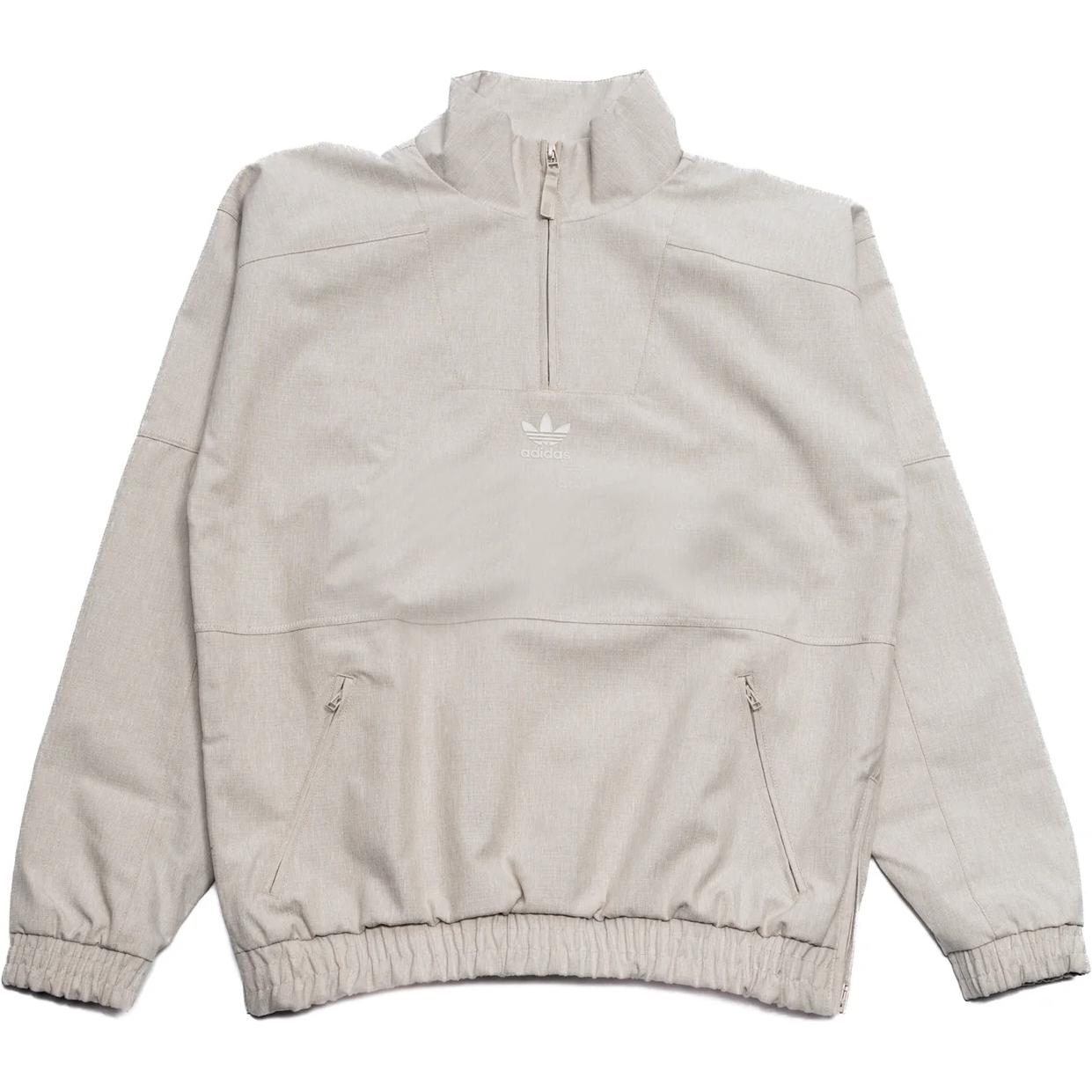 Adidas Originals FW24 Pullover Logo Half-Zip High Neck Jacket Men jackets Khaki BK0534 S