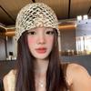 Hollow Sequin Woven Cap Vintage Beanie Hats Retro Sequin Bucket Hat  Spicy Girls