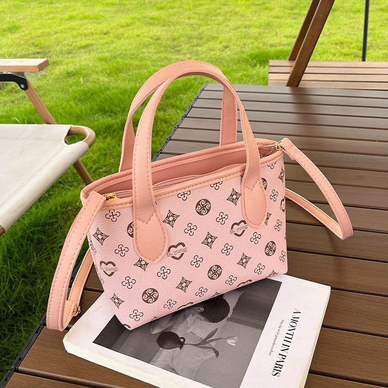 Nuovo cesto di verdure borsa da donna borsa tote in materiale floreale borsa da donna borsa porta bento premium a secchiello