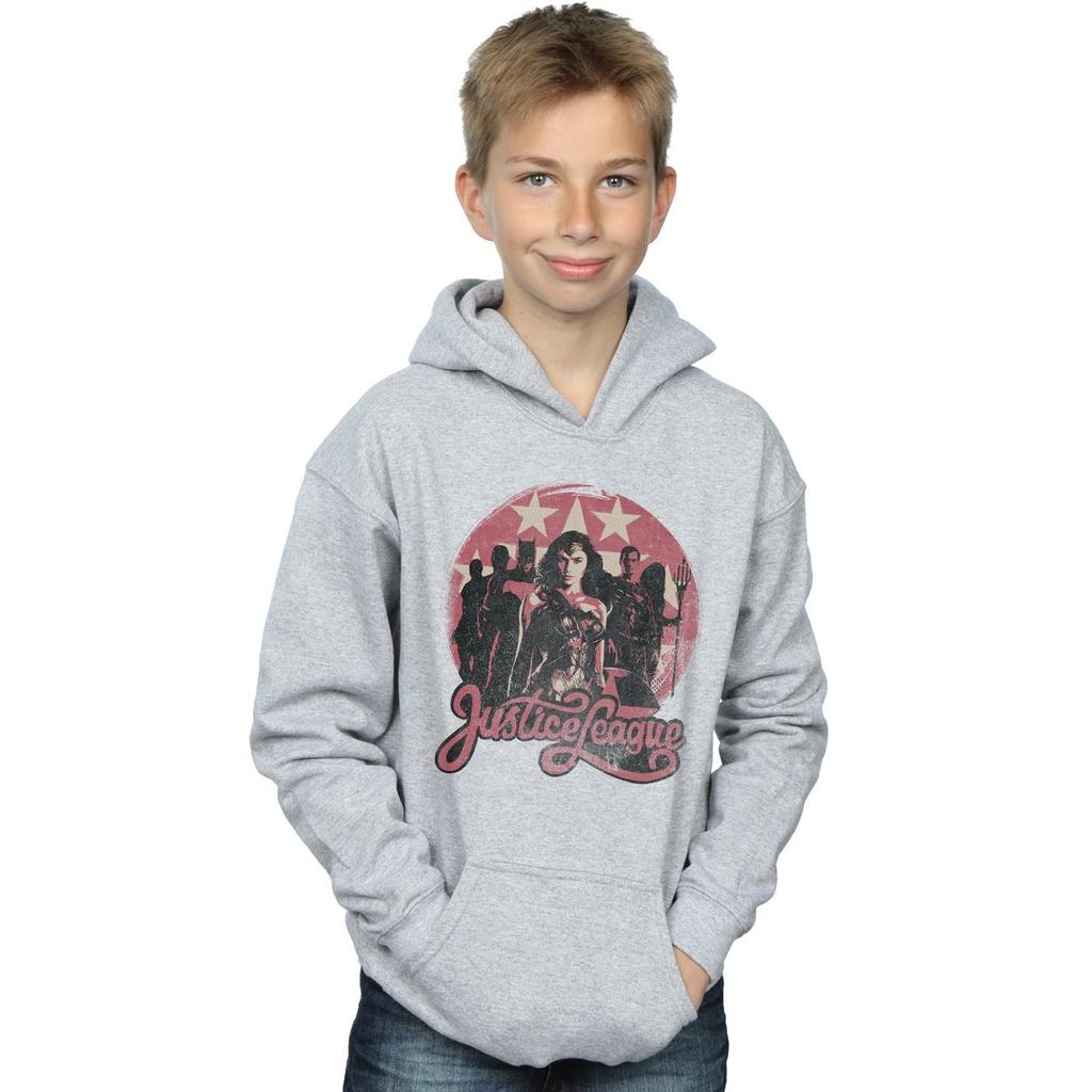 DC Comics Boys Justice League Movie Group Pose Hoodie