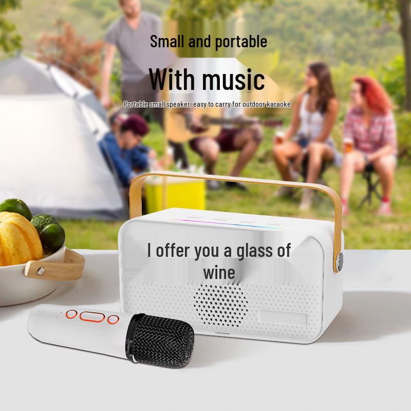 Karaoke Y8 Portable Wireless Bluetooth Speaker with Mic & Lyrics Display for Kids