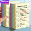 200 Sheets Self-adhesive Memo Pad Paper N Times Student Writing Marker Line Sticky Notes Notepad