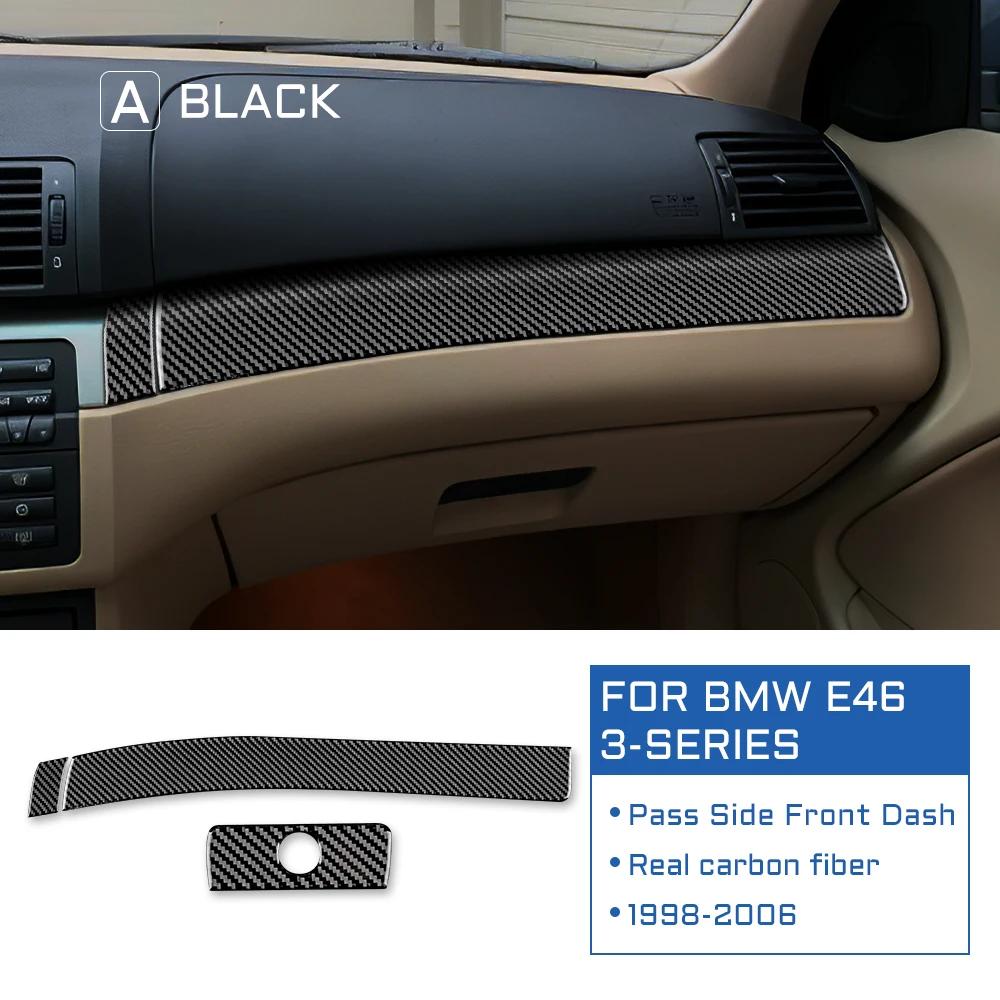 Carbon Fiber Dashboard Console Switch Trim for BMW E46 1998-2006 - 3 Colors