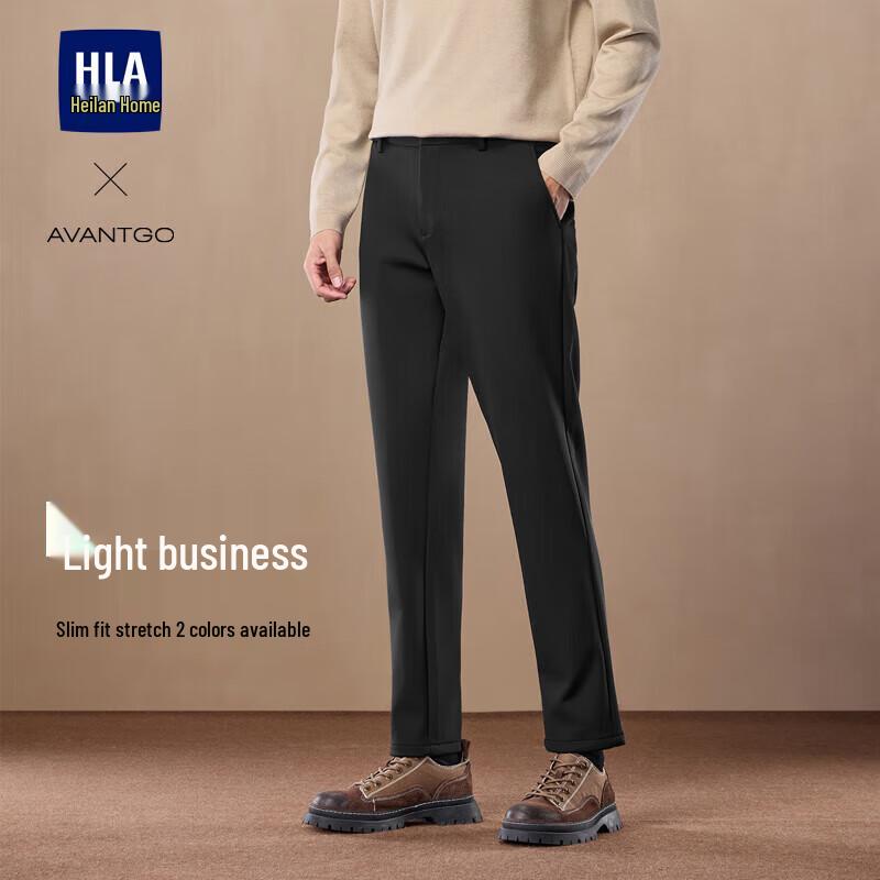 

HLA Men s Slim Fit Light Business Casual Pants L