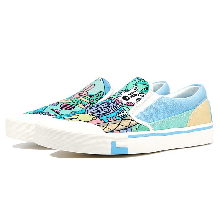 Li Ning X Steven Harrington Boogie Shoes 'Blue Multi' Women's AECR072-2