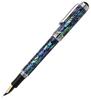 Xezo Maestro Fountain Fine Natural Abalone Pure Platinum Limited Serialized Pen, Nib, Shell, Plated, Handmade, Edition,