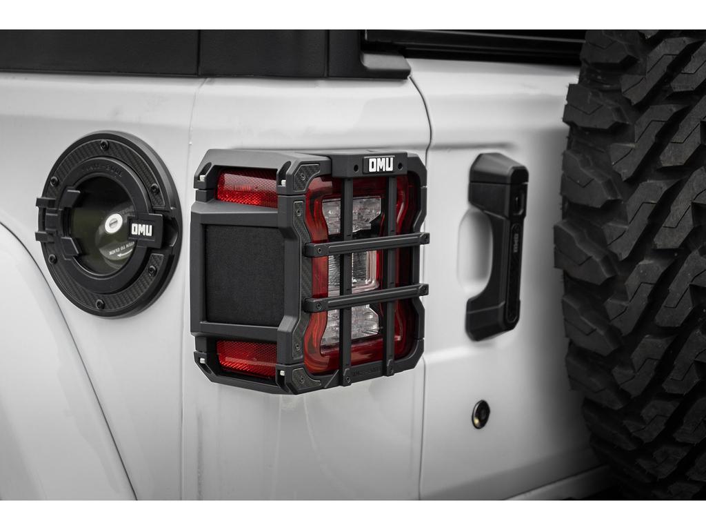 JL Wrangler Rear Taillight Protective Frame Shell - OMU Modified Brake Light Cover