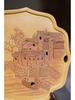 Yixing Zisha Original Ore Duan Ni Tea Tray with Exquisite Water Chestnut Flower Carvings.