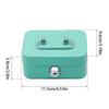 Creative Handheld Piggy Bank: Small Lockable Coin Storage Box with Key