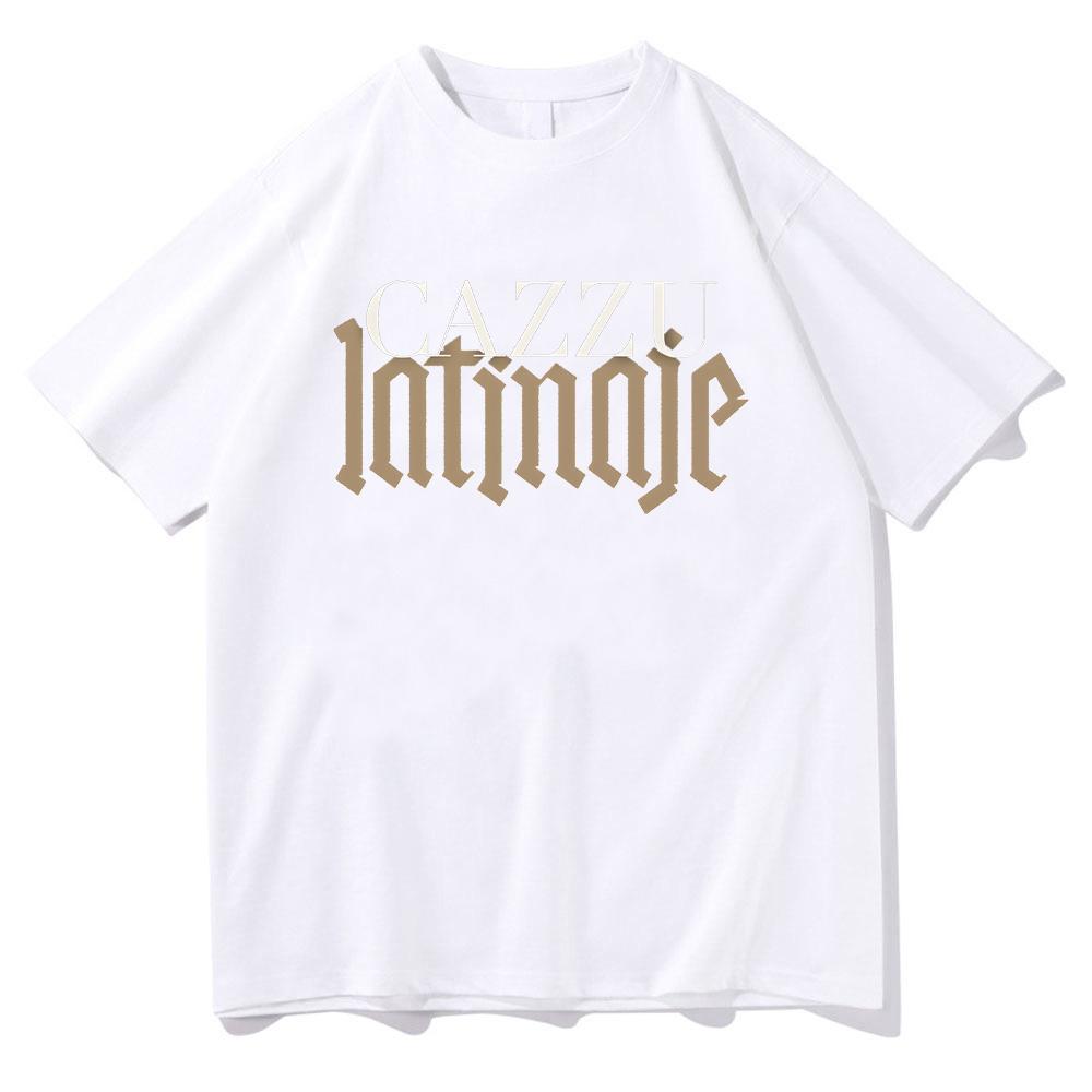 Cazzu Latinaje Album Cotton Tee Crew Neck Summer Clothes T-shirts Vintage Unisex T-Shirt Summer Men Women Short Sleeve Clothes