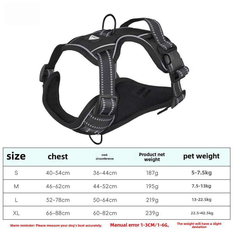 

Светоотражающая амортизирующая шлейка и поводок для собак всех размеров - взрывозащищенная конструкция XL (22-43 kg)