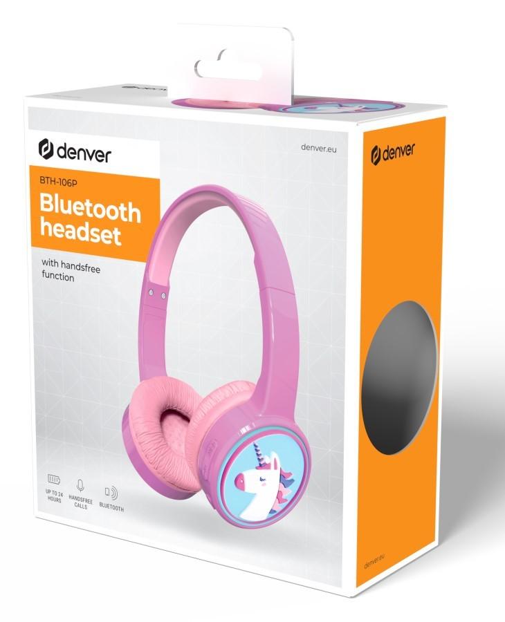 Cuffie per bambini Bluetooth rosa Denver BTH-106P, Denver
