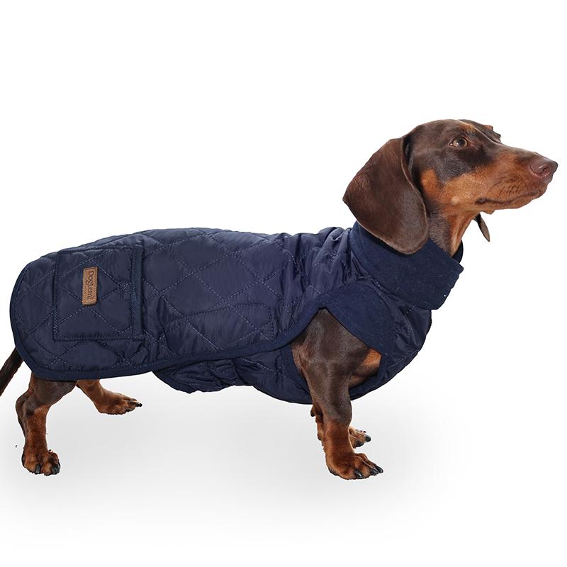 Winter Hundemantel für Dackel Wasserabweisend Warme Hundejacke für Kleine Kurzbeinige Hunde Rautenstepp Winddichte Hundekleidung
