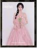 Studio-Themed Wedding Dress: New Girl Style, Pink Skin-Tone Enhancing, Colorful Yarn, Outdoor Travel Photo Dress