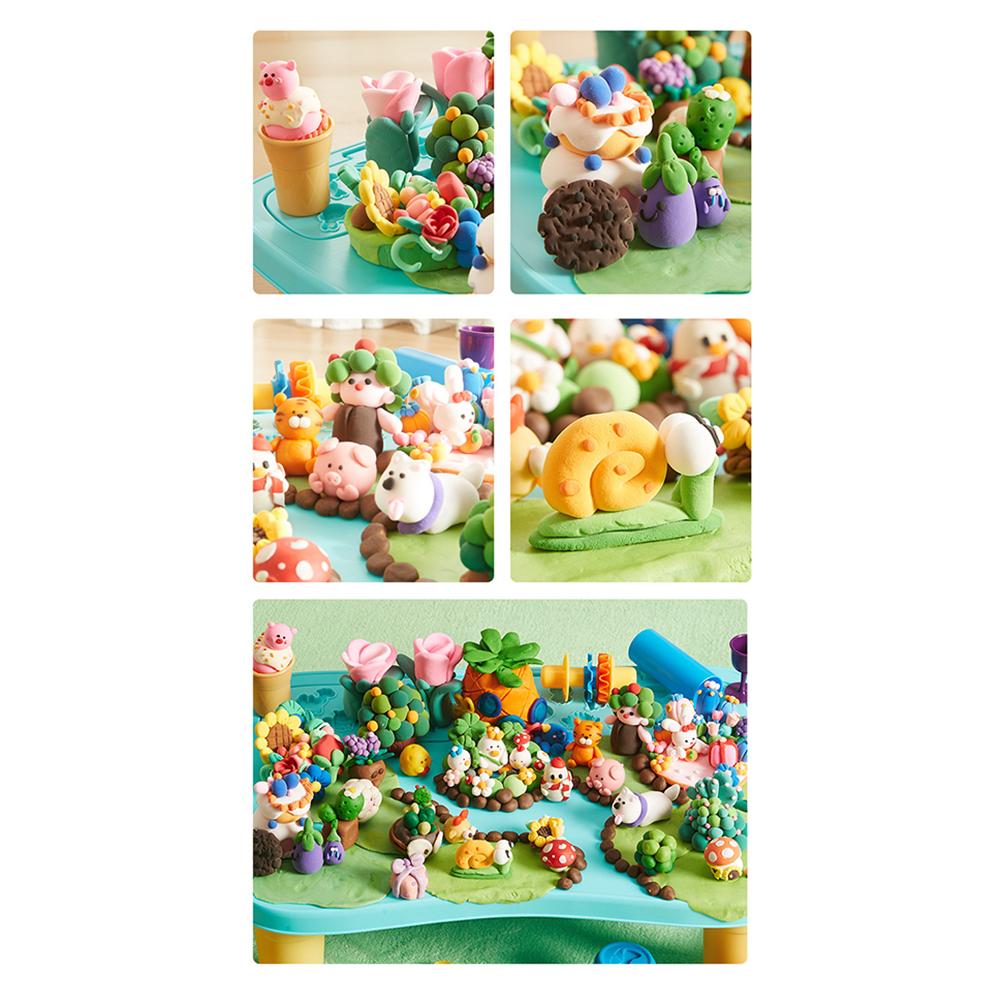 Çocuklar İçin Kil Seti 6 Renk Hava Kuruyan Renkli Kil Masa Aletlerle Ultra Hafif Çok Fonksiyonlu Modelleme Oyuncakları Erkek Kız Çocuklar İçin Hediyeler