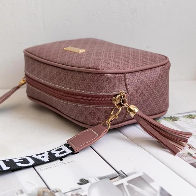 Yogodlns Мода Печать Квадратная сумка для женщин PU Кожа Плечо ...