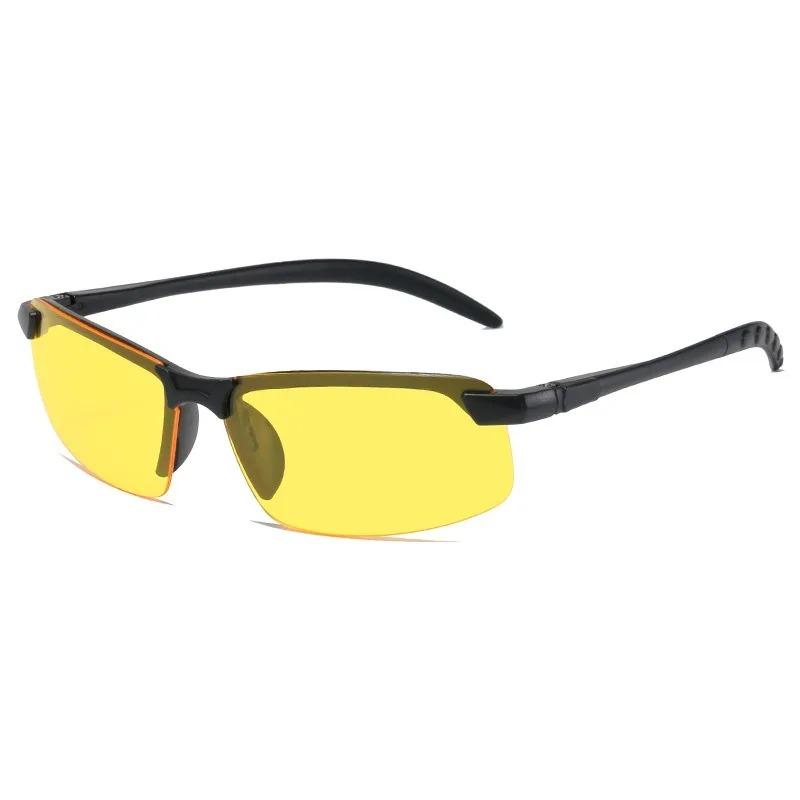 Men Night Vision Glasses For Driving Yellow Glasses Pc Frame Sunglasses Outdoor Glasses To Handle At Night Anti Glare