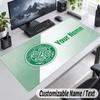 Custom Name Text Mouse Pad Celtic FC Personalized Desk Pad For Work And Gaming