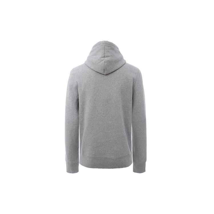 Burberry SS21 Solid Color Fleece Lined Hood Sweatshirt Men's Gray 80362841