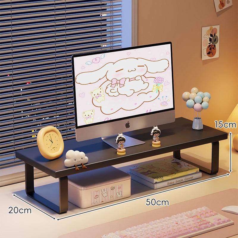 Monitor Stand with Cooling Base: Desktop and Laptop Lifting Bracket for Students