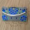 Luxurious Women Ethnic National Flower Bags Handbag Embroidered Clutch Small Flap