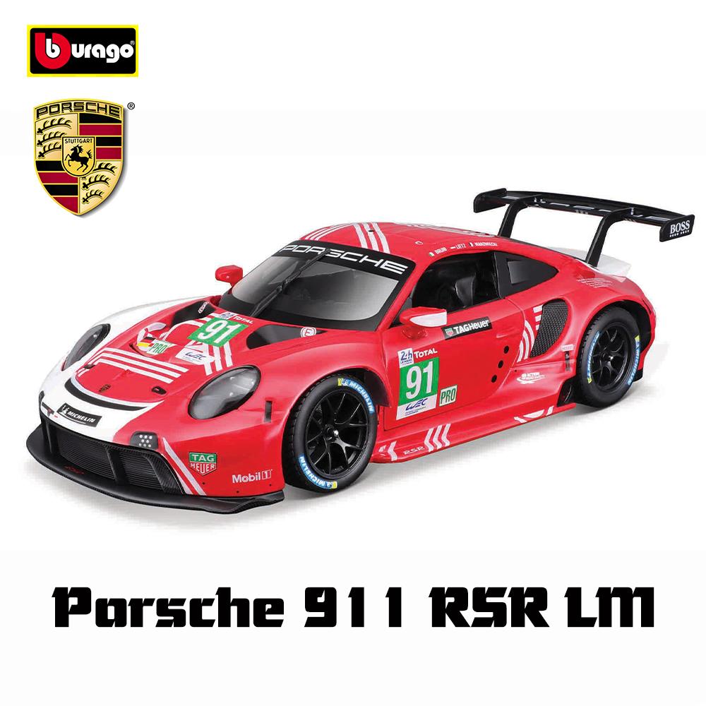 AKEZM1 Bburago 1:24 Porsche 911 GT3 Taycan Turbo S 718 Boxster simulation alloy car model crafts decoration collection toy tools gift