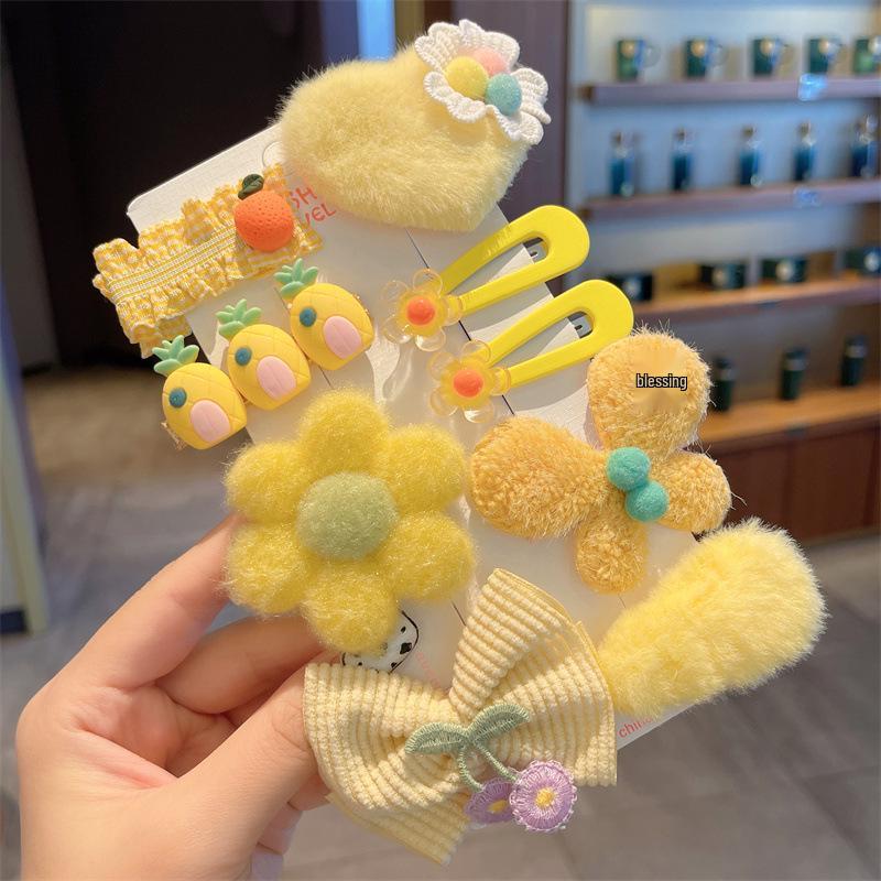 Cute Plush Butterfly Hair Clips for Girls - 2025 Style Duckbill Hairpins for Kids