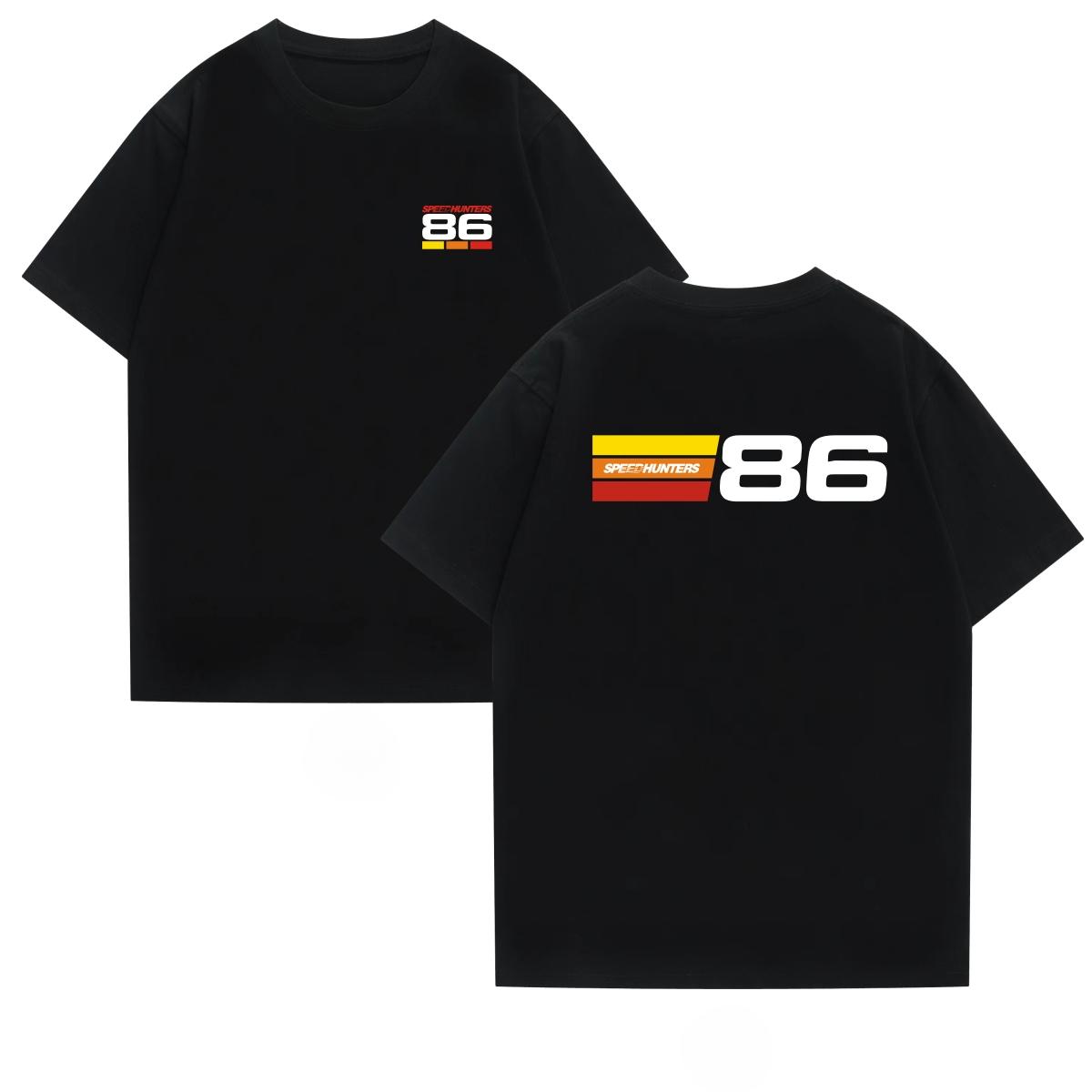 

SpeedHunters Футболка SpeedHunter Европейская и американская автомобильная культура 86 с коротким рукавом GT86 Modified Car TeeВысококачественная футболка XXXXXL