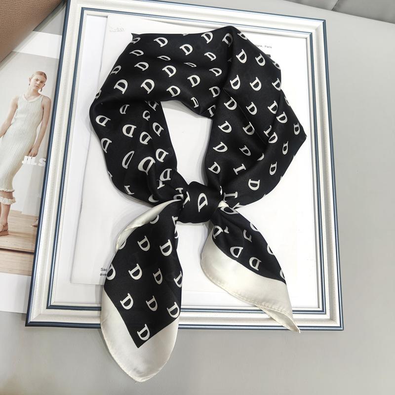 Strictly Selected 70 Silk Scarves, Simulated Silk Small Square Scarves For Women, Retro High-End Thin Versatile Professional Scarves