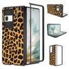 For Honor Magic Vs3 5G Case Leopard Pattern Leather Coated PC Phone Cover
