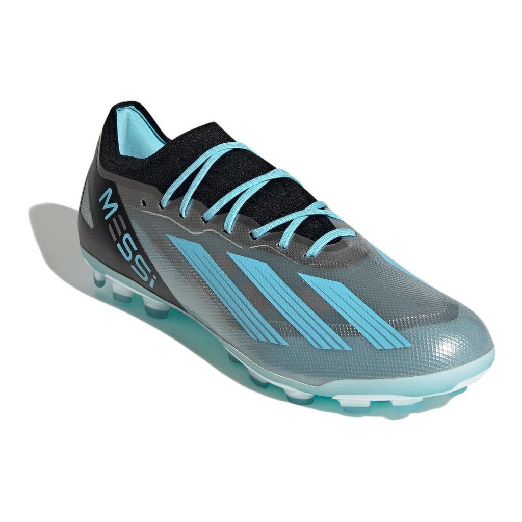 adidas X Crazyfast Messi.1 2G/3G AG 'Silver Blue Core Black' IF0154
