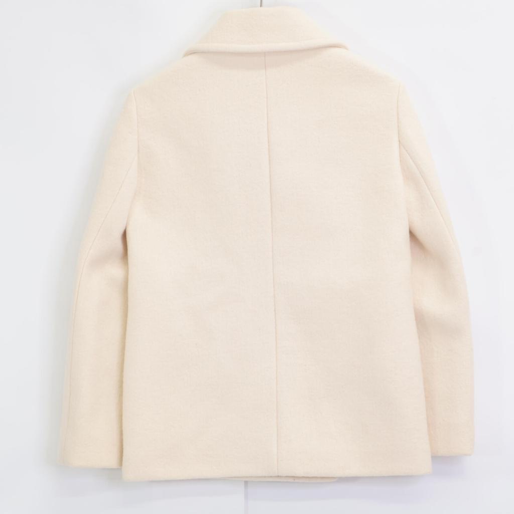 Jil Sander JSPN152110 Ivory Wool Coat/Jacket Coat 34 IvoryUsed