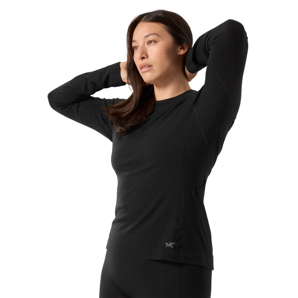 Satoro Merino Wool Crew Neck Long Sleeve X000008474 Black XS Arc'teryx Women's