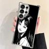 Japanese Horror Anime Plating Phone Case For Samsung Galaxy S24 S25 FE S26 Edge S23 Ultra S22 S21 Plus S20 Anti-Fall Airabag Cov