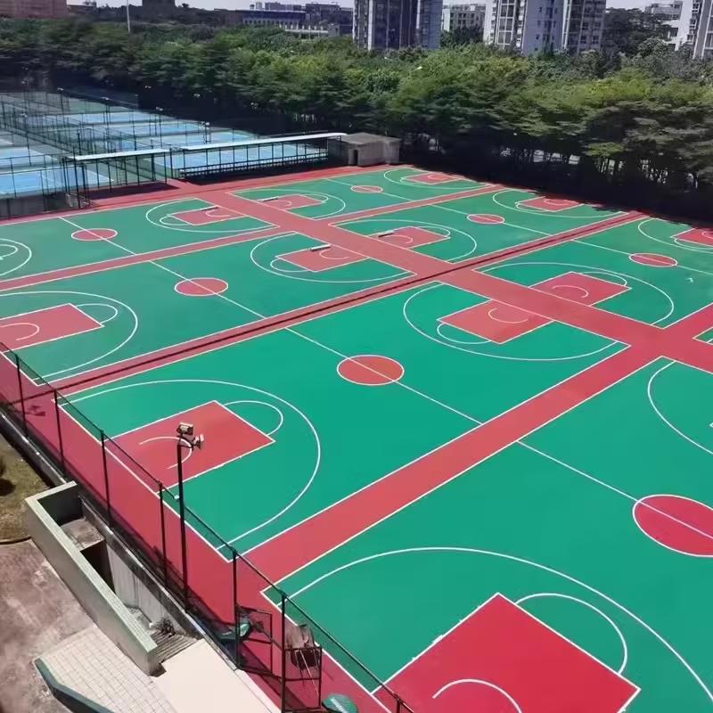Silicone PU Sports Court Material