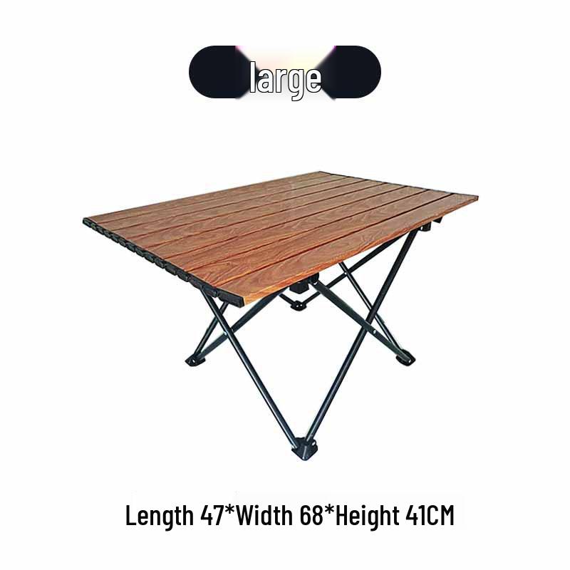 Portable Outdoor Folding Egg Roll Table for Camping, Fishing, Picnic, and BBQ