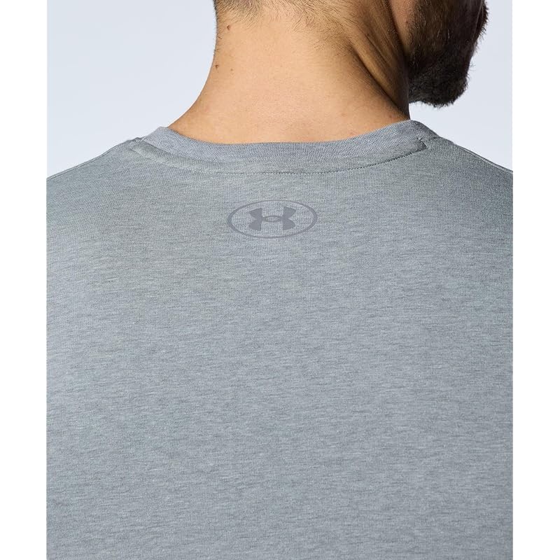 [Under Armour] UA Performance Cotton Short Sleeve T-Shirt Pitch Gray L
