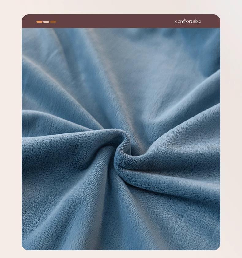 Coral Fleece Milk Velvet Winter Bedding Set: Thickened Embroidered Duvet Cover and Bed Sheet for Dorms.