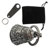 Symbolic Riders Keychain Wing Wheel Bells Keyring with Protective Bells Charm Lightweight Rustproof Metal Car Accessory