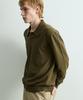 ONNHANS Open Collar Knit Pullover_Dark Sage