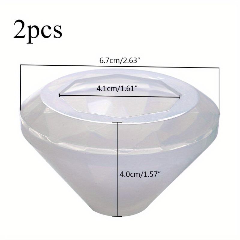 

2Pcs 3D Silicone Mold Transparent Dried Flower Decoration Epoxy Resin Mold Suitable for Jewelry Pendant Making Decorative Crafts. White