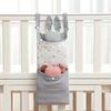 Crib Muslin Cotton Storage Bag Diaper Organiser Bedside Container Multifunctional Strollers Hanging Bag Storage Case