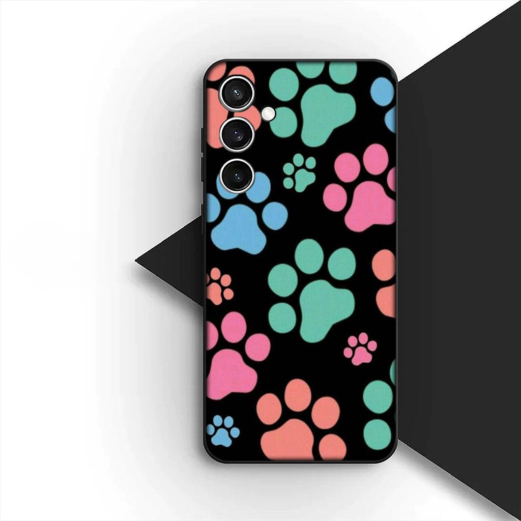 Phone Cover for Motorola Moto G55 G45 G75 G85 G13 Edge 50 30 Fusion 40 NEO Ultra Pro Soft Case Cat Cute Dog Paw Wallpaper