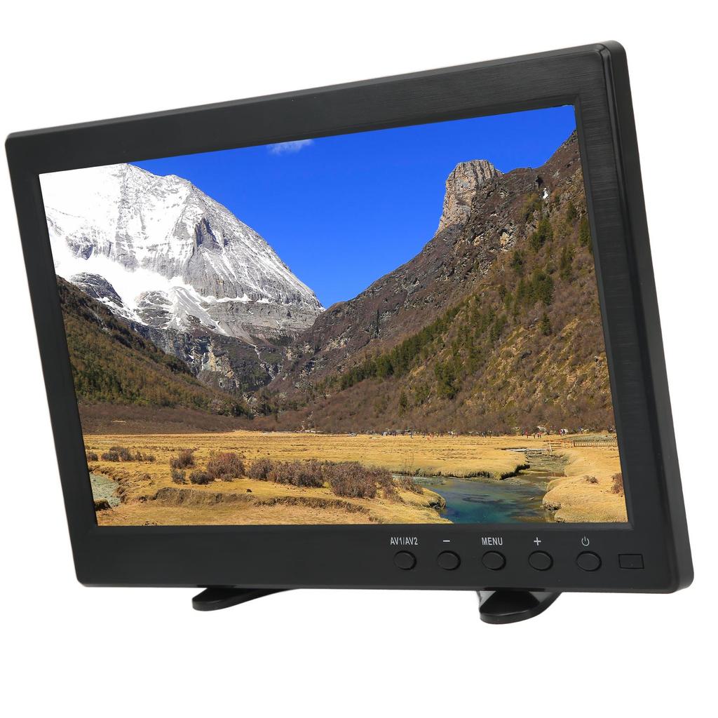 10.1 Inch TFT LCD Monitor Portable HD Color Screen Display with VGA AV BNC USB DC HD Multimedia