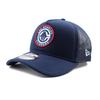 Mesh Cap 9FORTY Los Angeles Clippers NBA TRUCKER MESH CAP NAVY LOS ANGELES CLIPPERS SNAPBACK 940 Hat AF [New Era] A-FRAME A-Frame [Used]