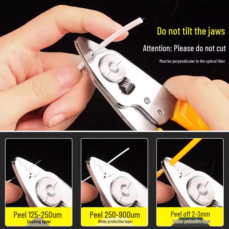 2-in-1 Fiber Optic Wire Stripper Pliers
