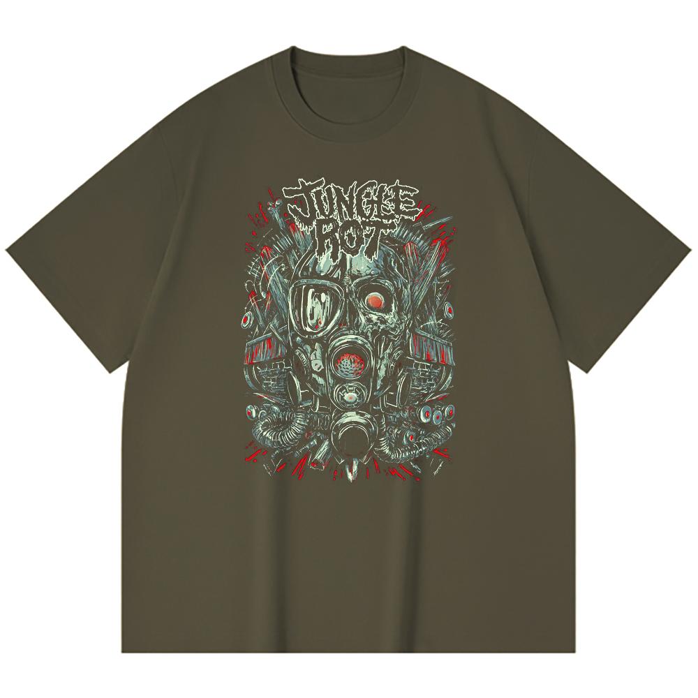 T-shirt Heavy Metal 100% Cotone 230 Gsm Stampa Band Rock Musica Popolare Unisex T-shirt Pesante in Cotone
