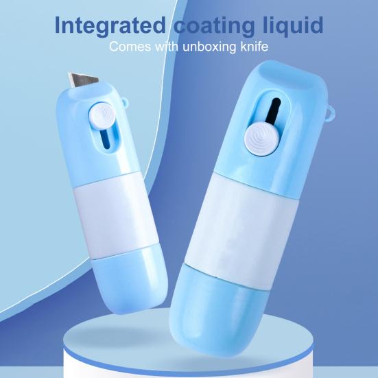 2-in-1 Identity Theft Protection Roller Stamp with Box Opener Data Privacy ID Identity Protection Roller Thermal Paper Correction Fluid