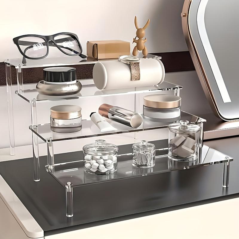 Acrylic Display Stand,Perfume Organizer,Acrylic Tiered Elevator, Suitable for Perfume Display Stand,Desktop Organization