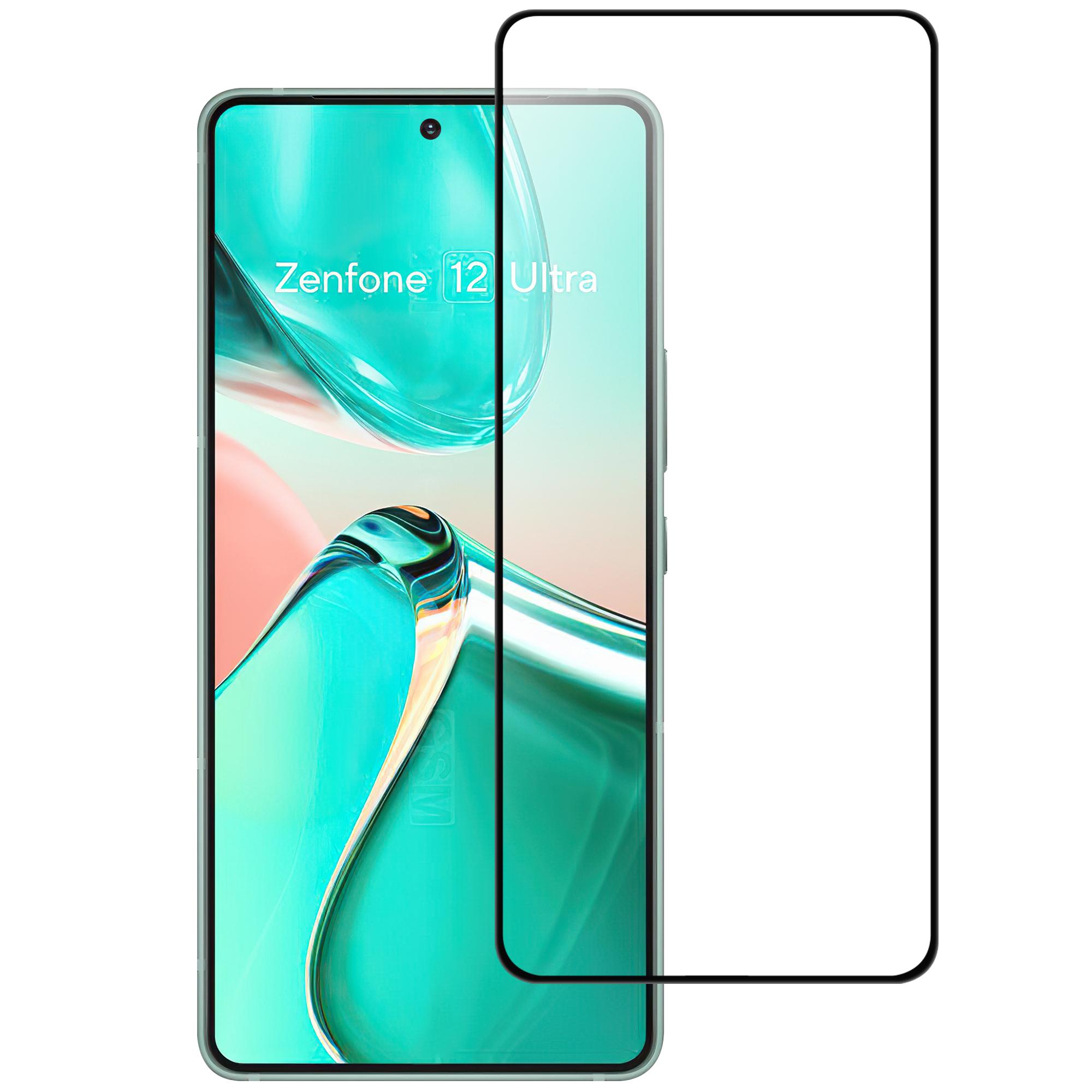 

For Asus Zenfone 12 Ultra 5G AGC Glass Screen Protector Full Glue Black Edge Screen Film Type A